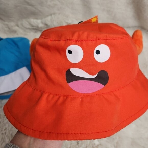 Animal Kingdom by Lucky 7 Crab Dolphin Toddler Bucket Hats x 2 BNWT - Picture 5 of 13